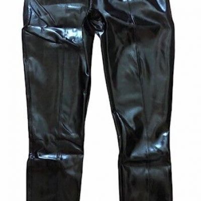NWT SPANX FAUX PATENT LEATHER Leggings Pants Black Shine size XS  Party Shiny