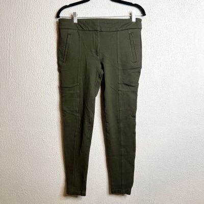 Talbots dark green Cargo Style leggings / Jeggings size 6 Womens