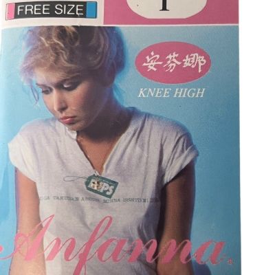 NIP Size S-L Japan BEIGE Knee Highs Panty Hose Japanese Model Sealed Package