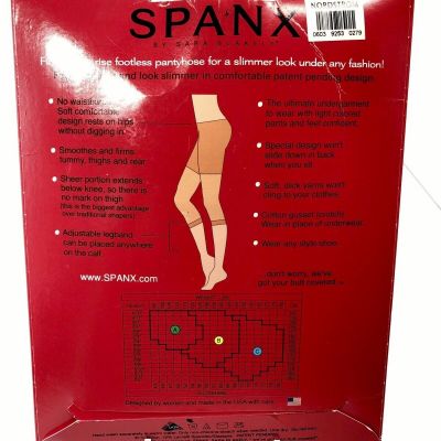 Spanx Sarah Hip-Notic Low Rise Footless Pantyhose Nude 1 Color Size A $26.00 New