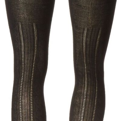 Hue ESF16209 Women's Cable Sweater Tights Sockshosiery Black Size S/M