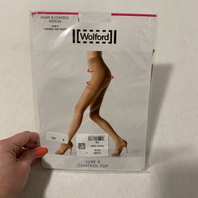 Wolford Luxe 9 Control Top Tights Fairly Light Size XS NWT