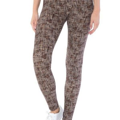 FASHNZFAB Women's Yoga Style Banded Lined Multi Printed Knit Legging With High