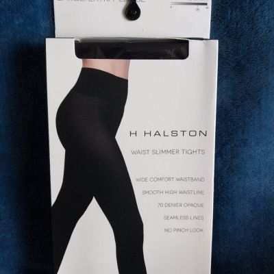 H Halston Women's Waist Slimming  Tights Size L/XL (Black)