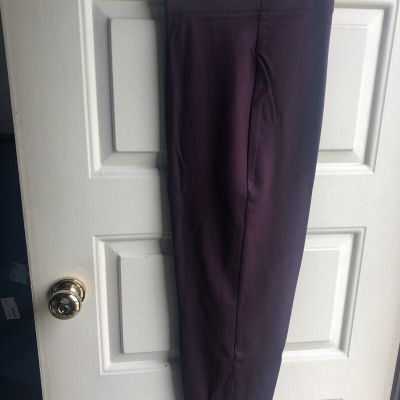 Just My Size Purple (wine)  Pointe Snap Bottom Leggings Pants 2X New