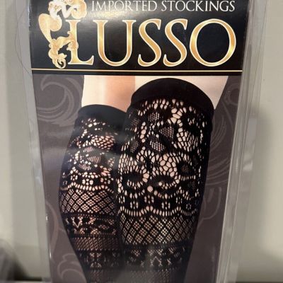 New Stockings - Black MATILDA Knee High Stocking by Lusso FREE SHIPPING