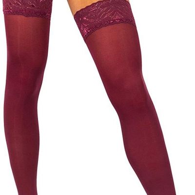 sofsy Lace Thigh High Stockings for Women - Hold Up Nylon Pantyhose 60 Den [Made