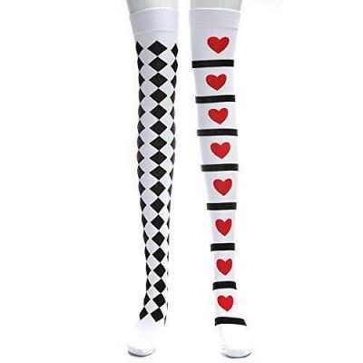 R STAR Stockings Costumes Women's Cosplay Dance Party Tights StockingsRed Heart