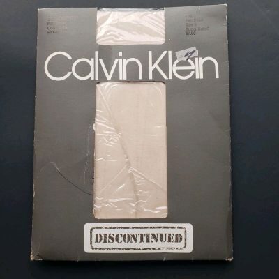 Vintage 1985 Calvin Klein Silhouette Pantyhose Ash Rose Size B Discontinued New