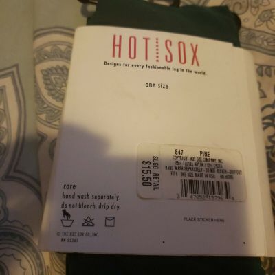 Hot Sox Microfiber Tights One Size Pine NWT