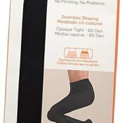 Women’s No Muffin Top Tights – No Digging, High Large-X-Large Pure Black