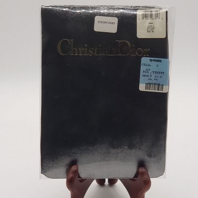 VTG Christian Dior Pantyhose Made In USA Antique Silver Size 2