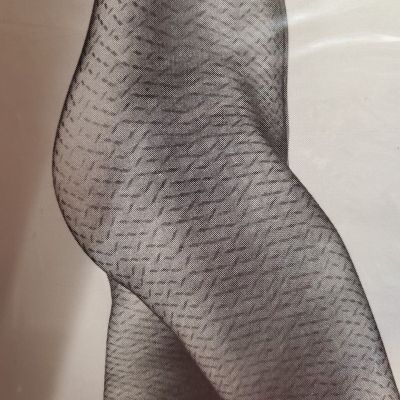 Vintage Christian Dior Textured Tights Pantyhose Size 2 Cognac Rare HTF