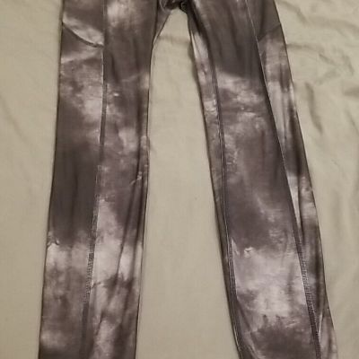 Gilly Hicks Leggings Womens XS Workout Tie Dyed Gray Yoga Hollister