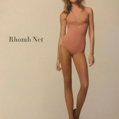 Wolford Rhomb Net Tights Color: Midnight  Size: Small 19199 - 10