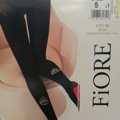 FIORE EYES ON  MICROFIBER PATTERNED  40 DENIER PANTYHOSE TIGHTS 4 SIZES