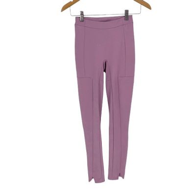 Gymshark Womens High Rise Notched Hem Workout Pull-on Leggings Lilac XS