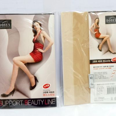 Women Stockings 2 Packs Skintone Thigh-Highs Over the Knee Sheer Socks Free Size
