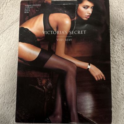 Victoria Secret Very Sexy Classic Stocking Black Size B