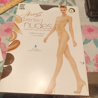 Hanes Perfect Nudes Sheer to Waist Tan Size Large PN0002