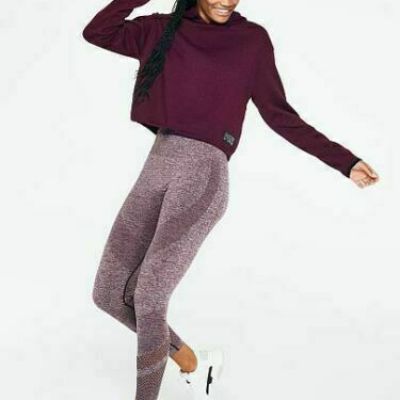 VICTORIA'S SECRET PINK Size L Seamless Mesh Workout Leggings Tight Women's #3049