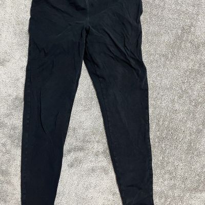 Express Women's Leggings Small Mid Rise Black Stretch Ankle Workout Pants Solid