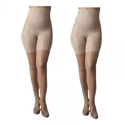 Two Spanx Womens In Power High Waist Shaping Sheers Plus Size G BOGO Beige Sand