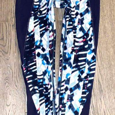 ATHLETA Navy Blue Multi Printed Leggings Size XS (X-Small) Gym/Workout/Running