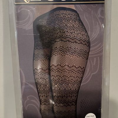 New Stockings - Black AURA Lace Stockings by Lusso FREE SHIPPING