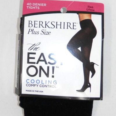 Berkshire Plus Size Easy On Cooling Control Top Tights Q-Petite Black 40 Denier