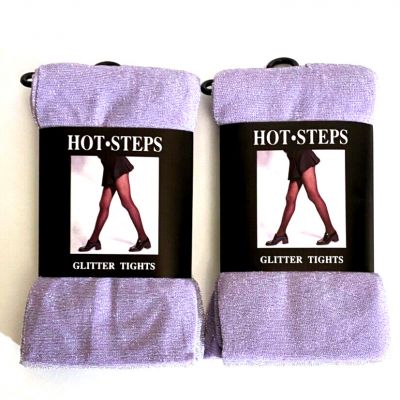 Hot Steps Thigh-Hi One Size, Sparkling Lavender Stockings set of 2 
