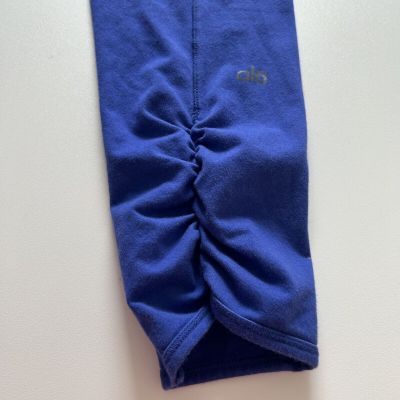 Alo Leggings Capri Yoga Workout Gym Athletic Pants Blue Women’s FLAW Size Small