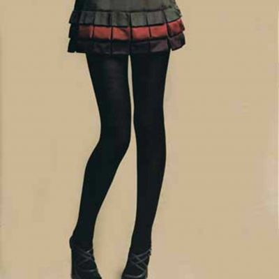 NWT WOMENS TEENS FOOTED TIGHTS STOCKINGS OPAQUE MICROFIBER SIZE PETITE / MEDIUM