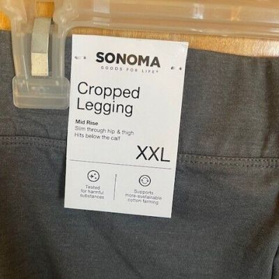 Sonoma Women's Cropped Legging - NWT - Size XXL - Gray