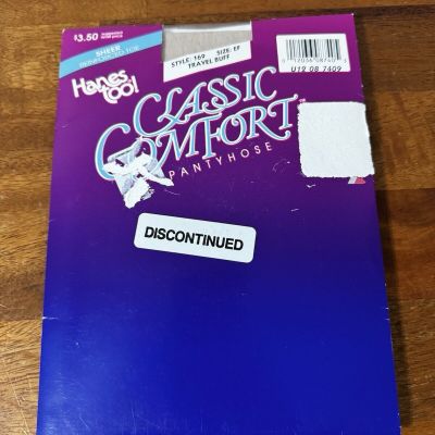 hanes too! classic comfort pantyhose Women’s Size E F Beige 169