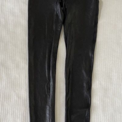 Spanx  Faux Leather Leggings Women's Size S - Black Style 2437