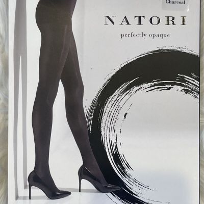 NATORI PERFECTLY OPAQUE TIGHTS CHARCOAL SIZE M / L 50 DENIER