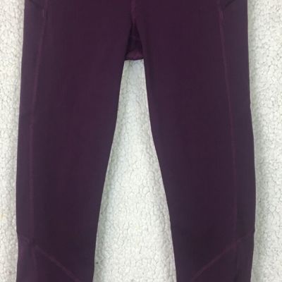 Womens Lululemon Purple Yoga Pants Gym Workouts Size 4 R60416