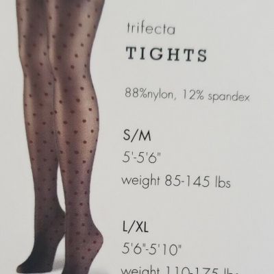 Stance Trifecta Sheer Tights Diamond Pattern Hearts Size S/M 5'-5'6
