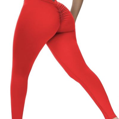 V Back Scrunch Butt Leggings for Women Butt Lifting V Cut Booty Gym Workout Yoga