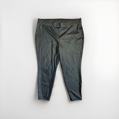 Torrid Women’s Size 4 Black Faux Leather Ankle Leggings