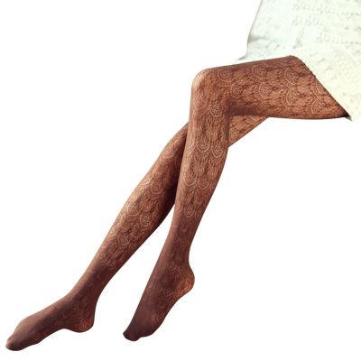 Women Sexy Hollow Out Slim Carved Lace Pantyhose Fishnet Kawaii Tights Stockings