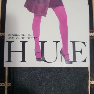 HUE Opaque Tights Size 1 , Graphite Heather Color