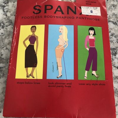 Spanx Footless Pantyhose Speciality Item Invisible Nude Stop Below Knee Size B