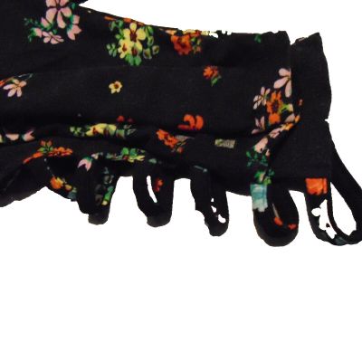 Bobbie Brooks Woman's Black with Floral Print Leggings - Plus Size: 2X-NWOT!!