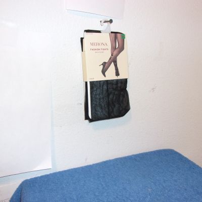 BRAND NEW  LADY'S MERONA  FASHION TIGHTS BACK SEAMS #2 DESIGN  in a EBONY COLOR