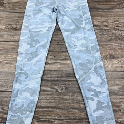 Pelagic Legging Blue Camouflage UPF 50+ Gym Workout Yoga Athletic Size Med