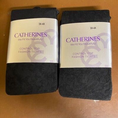 CATHERINES CONTROL TOP TIGHTS, SIZE 3X/4X, (ID633719-410)