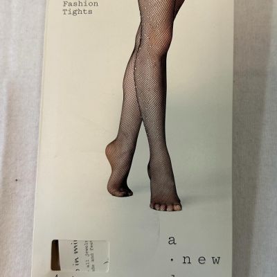 A new day Women's Tights Fishnet Jewel High Waisted Closed Toe Size M/L