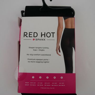 Red Hot SPANX Shaping Tights Size 1 NEW Black